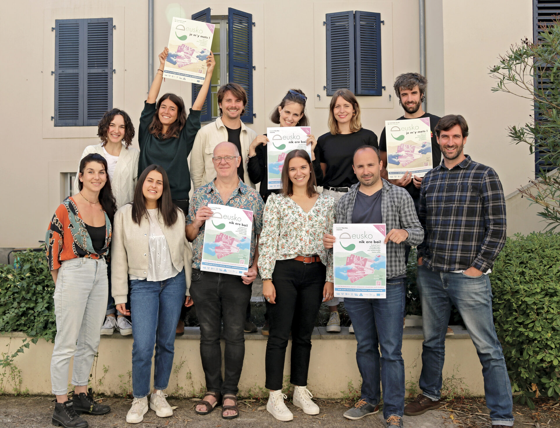 Photo de l'équipe des salarié.e.s d'Euskal Moneta