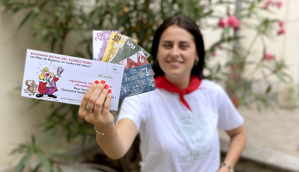 Les enveloppes visiteurs de l'eusko, la monnaie locale du Pays Basque